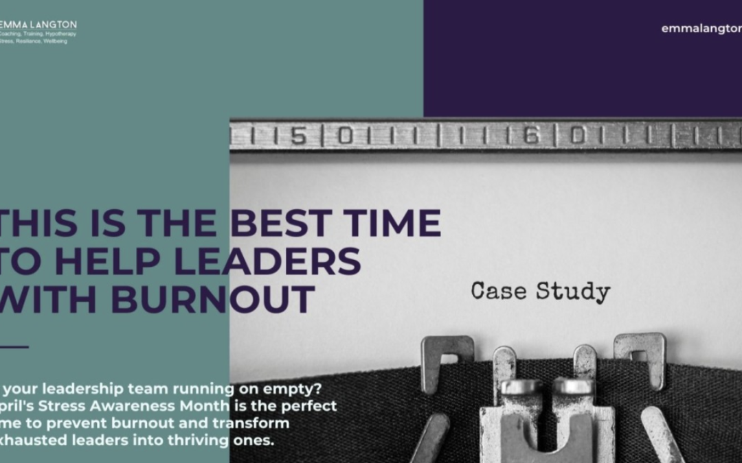 The Best Way to Help Leaders with Burnout